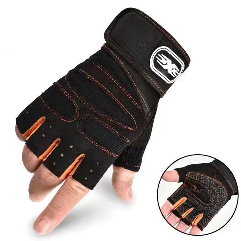 Turn handschuhe für Männer Frauen Fitness Gewichtheben Armband Handschuhe Bodybuilding Training Sport Übung Fahrrad handschuh stoßfest: Grey / M