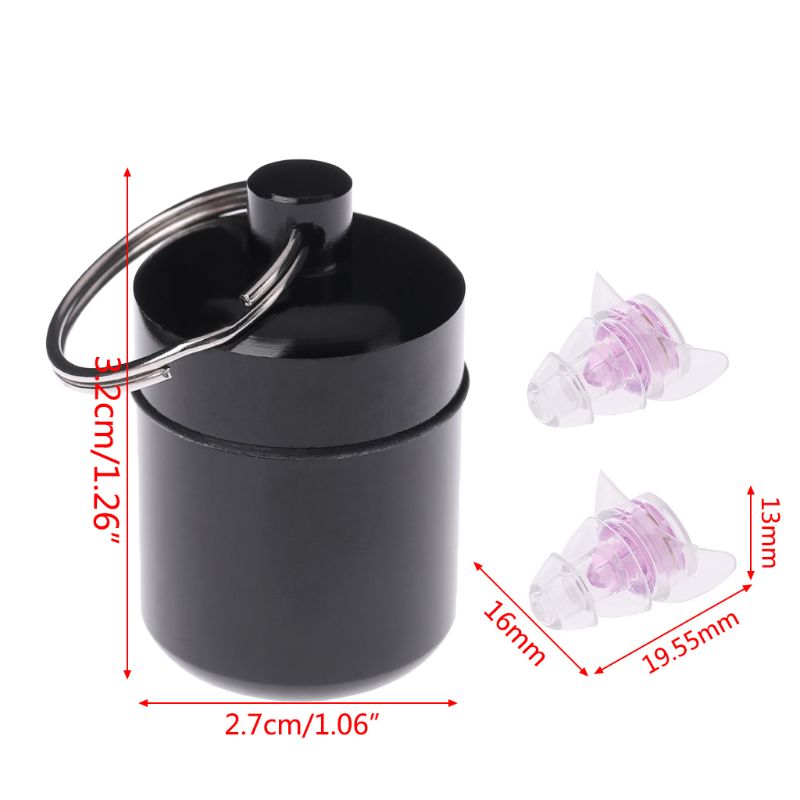 Noise Cancelling Earplugs For Concerts Musician Reusable Silicone Ear plugs Hearing Protection X3UF