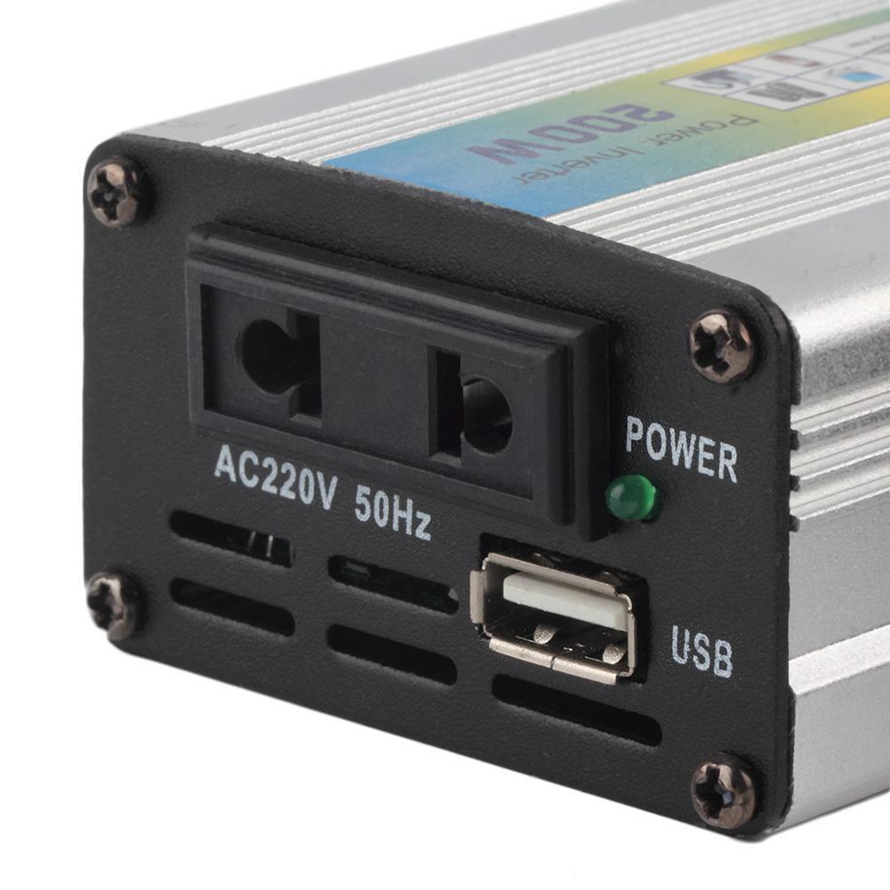 Auto power inverter  dc 12v to 110v ac usb bil adapter med konvertering stik hjem & køkken mikro inverter sol inverter