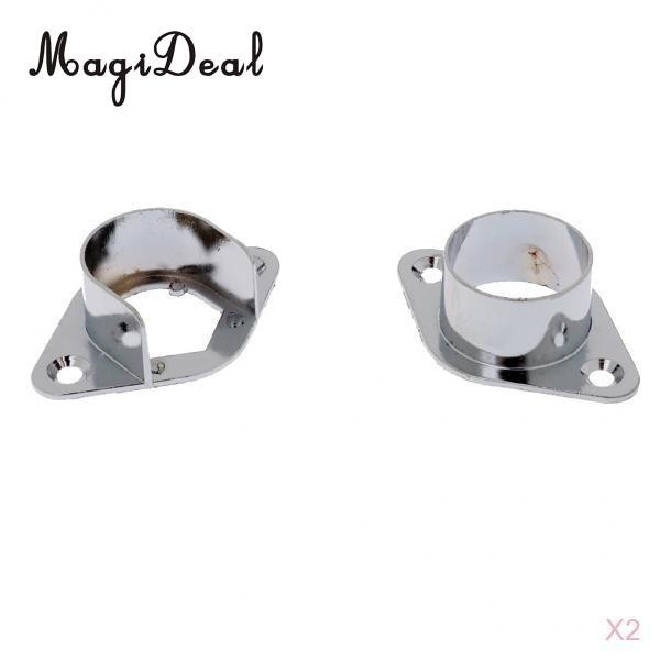 4x Recess Bracket Curtain Rail Support Curtain Pole Bracket Wall Mount 25mm