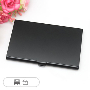 Business Card Case Aluminum Alloy Card Holder Metal Box Cover Credit Card Holder Man Business Card Holder Card Metal Wallet: Dark Grey