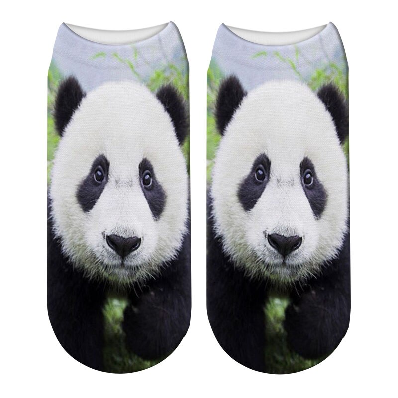 Schattige panda bedrukte sokken korte dieren damessokken terreur nieuwigheid sokken lage enkelsokken 5 zws 69: Stijl 14