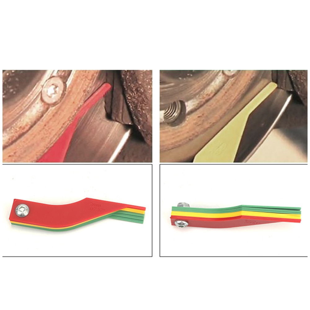 Car Brake Pad Scale Thickness Gauge Wear Measuring Instrument Car Protection Tool Feeler Detector Car Accessories