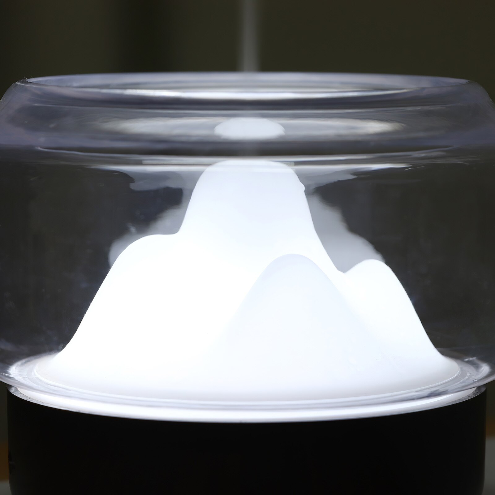 Landscape Humidifier 350ml Essential Oil Aroma Diffuser Mountain View Ultrasonic Humidifier Bluetooth With Warm Color Light