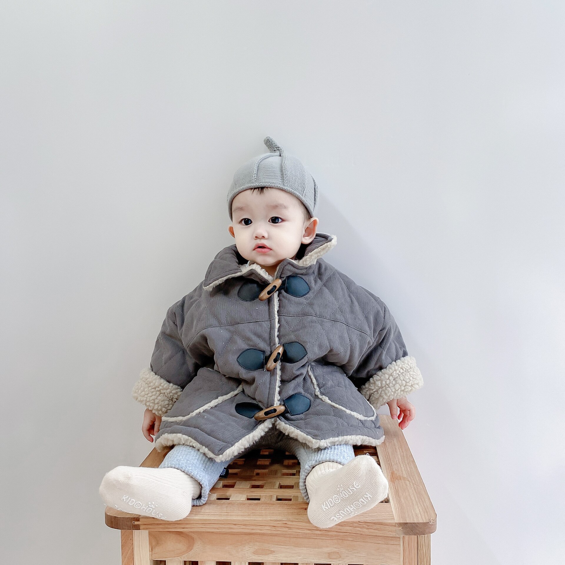 Kerst Winter Baby Jongens Meisjes Winter Thicken Corduroy Jasje Populaire Producten Jongens Warm Bovenkleding Jaar