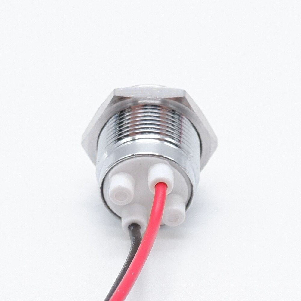 12mm Waterproof LED Metal Warning Indicator Light Pilot Signal Lamp IP66 3V 5V 6V 9V 12V 24V 220v Red Yellow Blue Green White