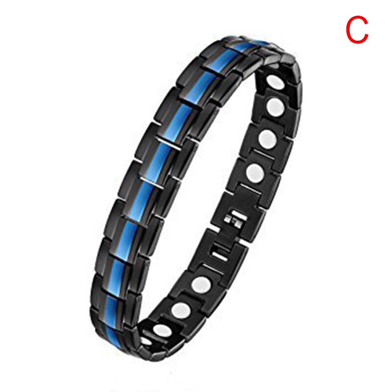 15Mm Rvs Magneet Armband Titanium Stalen Armbanden Energie Armbanden Voor Mannen Lxh