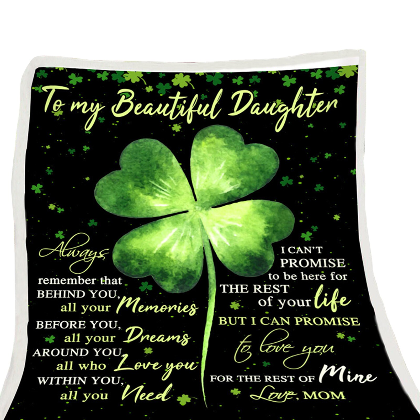 Winter Living Room Throw Blanket Sleeping Cozy Warm Bedroom Envelope Print Birthday Washable With Inspirational Message