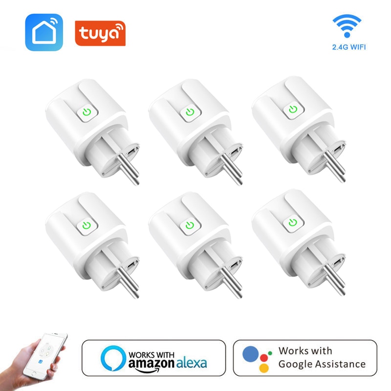 Smart Plug WiFi Socket EU 16A Power Monitor Timing Function SmartLife APP Control Wireless Socket Work With Alexa Google Home