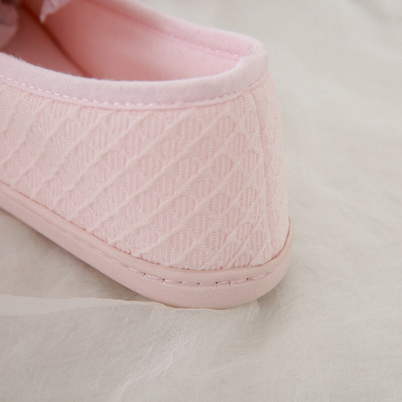 ¡Novedad de primavera-verano ! Zapatillas de casa con relleno de algodón, transpirables, zapatillas interiores de algodón para mujer, zapatillas con suela exterior blanda.