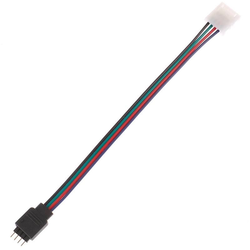 15Cm 5050 Rgb 4 Pin Led Strip Licht Connectors Strip Power Adapter 4 Dirigent 10Mm Breed connector