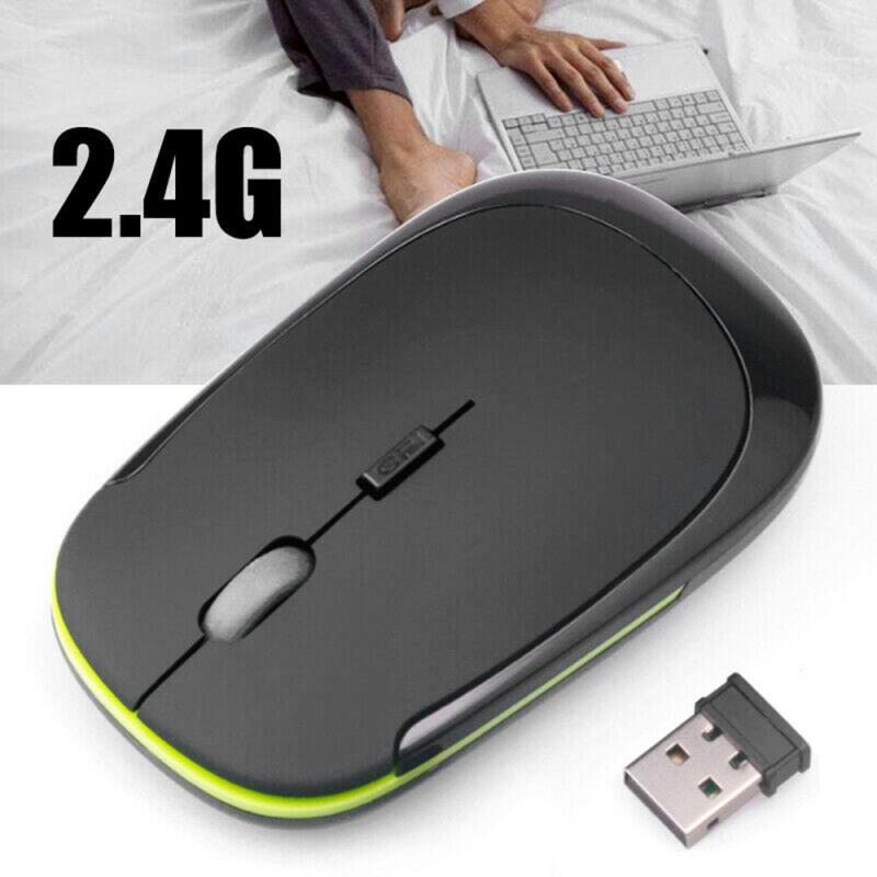 1600 Dpi Usb Optische Draadloze Muis 2.4G-Ontvanger Super Slanke Stille Muis Draadloze Oplaadbare Mause Voor Pc laptop