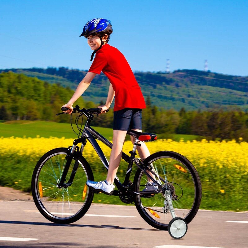 Bike Training Wheels Bike Stabilisers 16-24 Inch Universal Training Wheels Auxiliary Wheels Children Stabilisers for Bikes