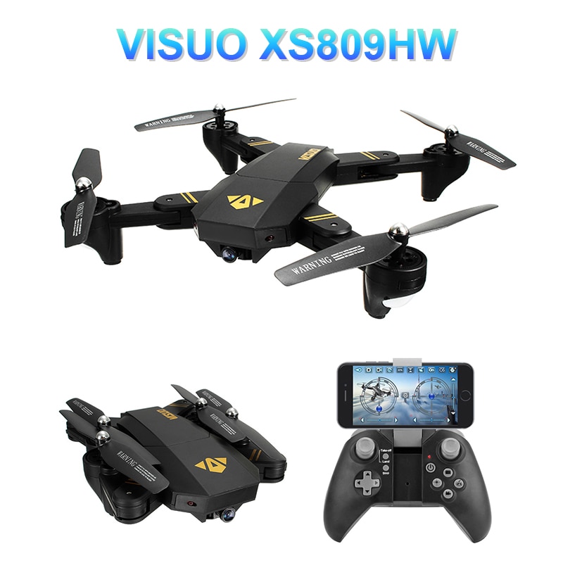 Visuo XS809HW Wifi Fpv Met Groothoek Hd Camera Hoge Hold Modus Opvouwbare Arm Rc Drone Quadcopter Rtf Helicopter