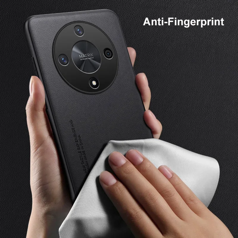 Luxuriöse pu-lederhülle für honor magic 5, 6 lite und 5g – stoßfeste silikon-rückseite mit rundumschutz für das honor  x9a x9b