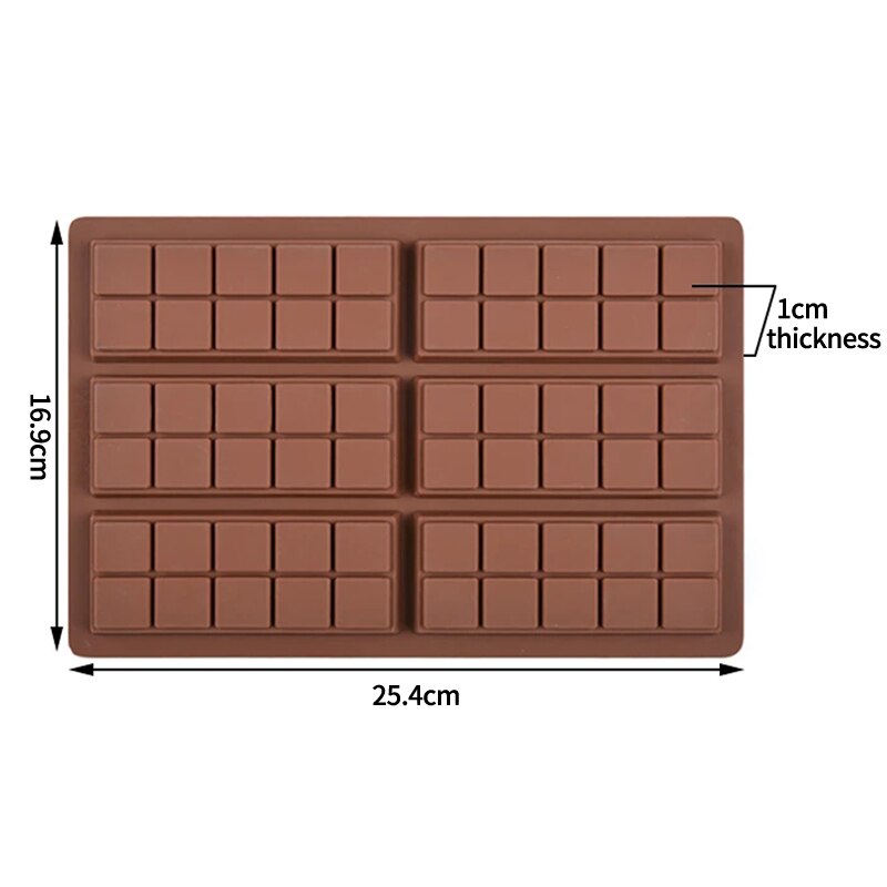 Silikolove chokoladeforme silikone bolcheforme chokolade bolsjer forme silikone chokolade stang silikone støbeforme til vokssmeltninger: 127