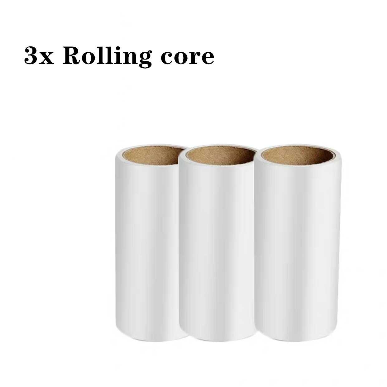 Lint Rollers Pet Hair Remover Lint Remover Dust Roller Clothes Carpet Sticky 10cm Roll Brush Kit: 3x Rolling core