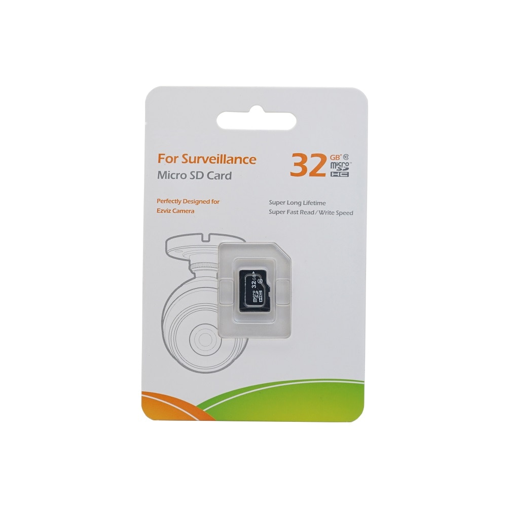 Ezviz 32Gb Class 10 Micro Sd-kaart, Tf-kaart Voor Surveillance, Perfect Ontworpen Voor Hik Ez Camera