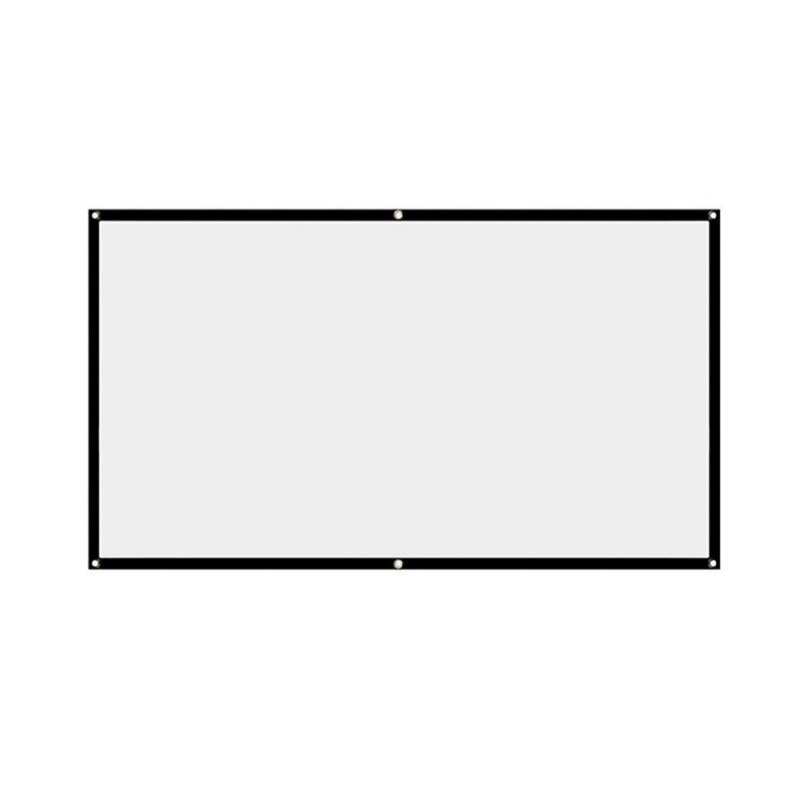 Projector Screen Indoor Outdoor Projection Screen Foldable Anti-Crease Portable Projector Movie Screen: A