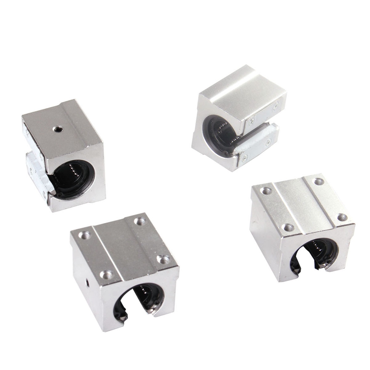 4 Stks/partij SBR10UU SBR12UU SBR16UU SBR20UU SBR25UU 12Mm 16Mm 20Mm Lineaire Kogellager Blok Voor Cnc Router sbr Lineaire Geleiderail