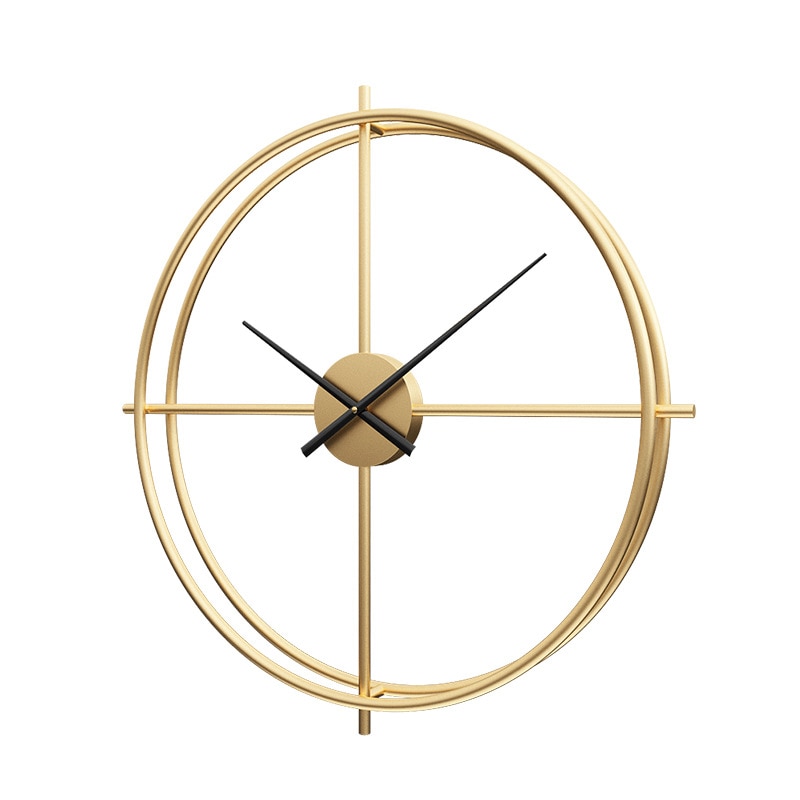 Reloj de pared de estilo nórdico de Metal grande, 40cm, para el hogar, dormitorio, arte del hierro, decoración del hogar: as Picture 3