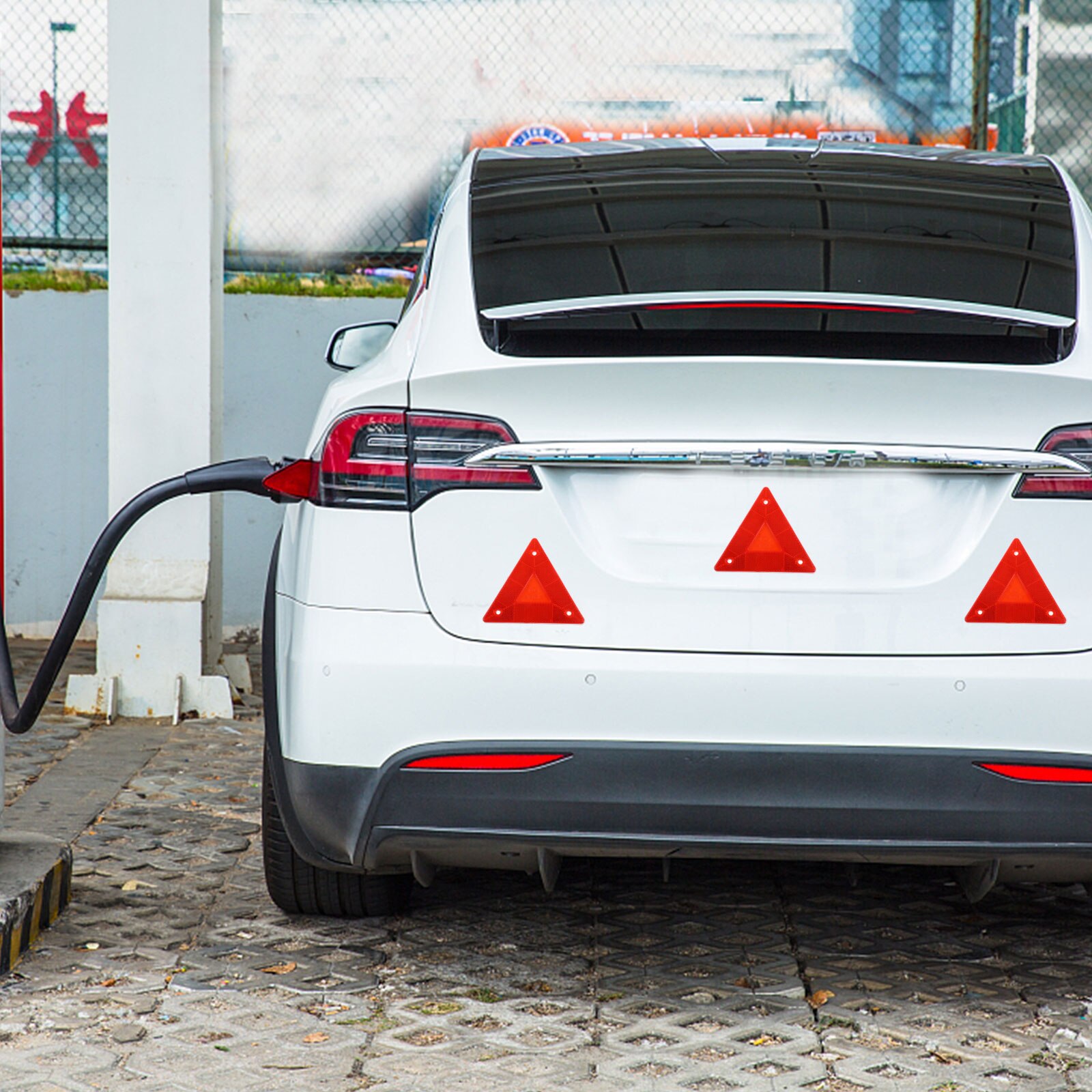 10pcs Car Reflector Triangle Reflector Nice Durable Safe Light Warning Sign Truck Reflector for Warning