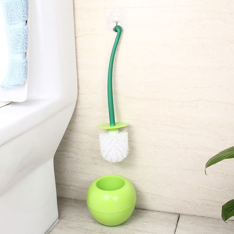 Cute Cherry Shaped Toilet Brush Holder Set Bathroom Cleaning Kit Cleaner Household Toilet Cleaning Brushes C1086 f