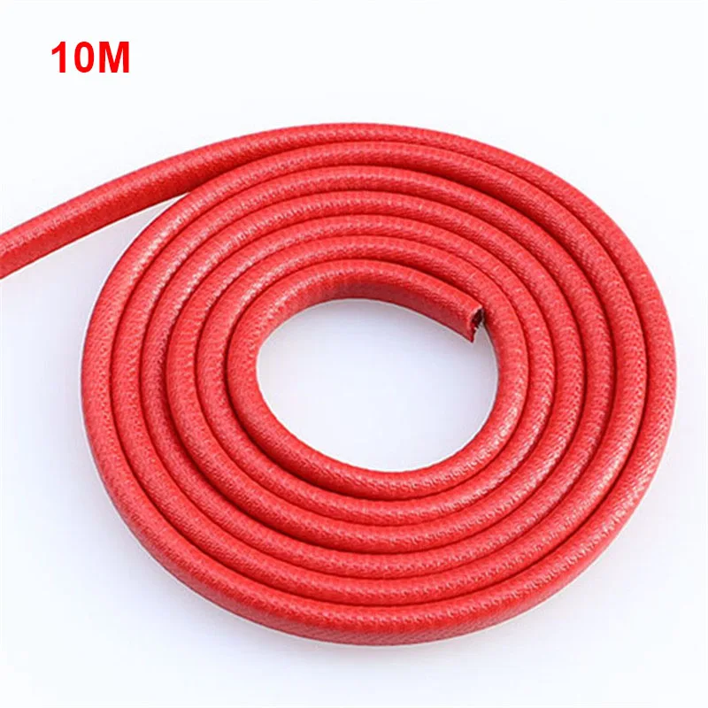 Car 10m Rubber Edging Protection Strip Door Edge Guards Trim Molding Side Protector Anti-Scratches Vehicle Car Accessories: Gold