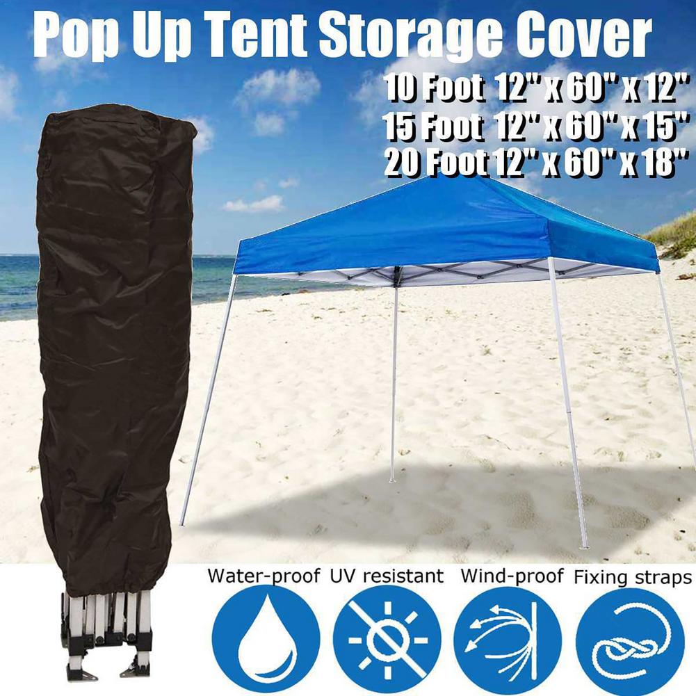 Canopy Tent Dust Cover Easy Set-Up Anti-UV Storage Cover 210D Sunshade Protective Cover For Outdoor Marquee Shade Protector