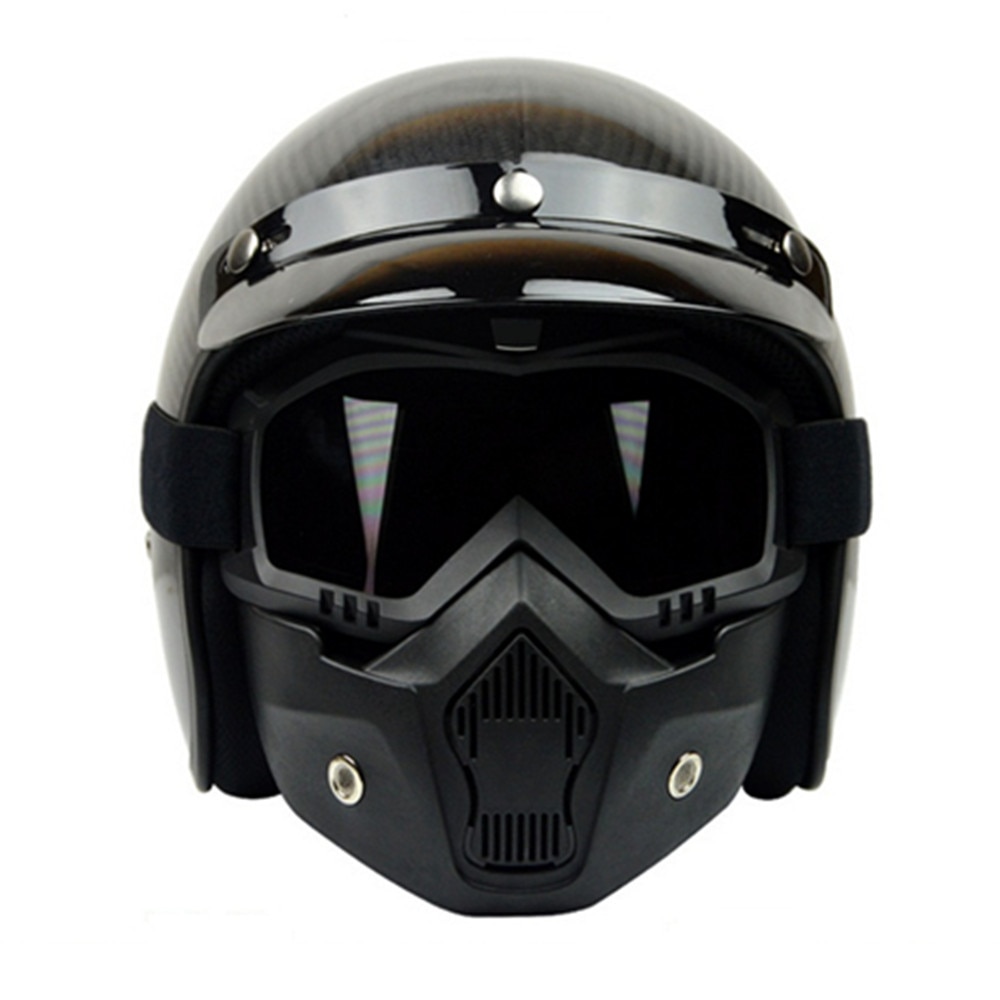 The desmontable Modular face shiel casco clásico gafas con filtro bucal para casco de motocicleta Moto gafas para juegos de disfraces