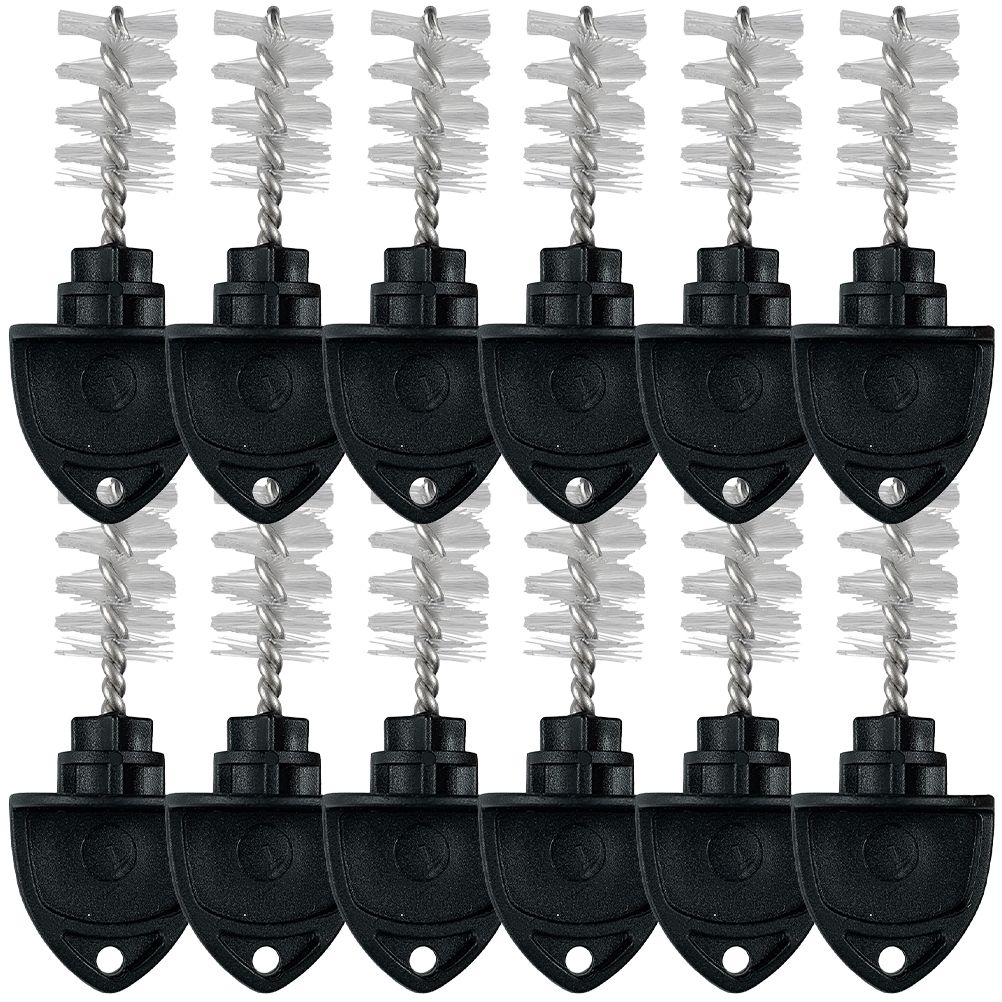 12-teilige Bürste, Bierpinsel, langlebiges Nylon für wiederverwendbare Bierhahn-Stecker, Zuglufthähne, isolierte Fässer, wiederverwendbarer Stecker