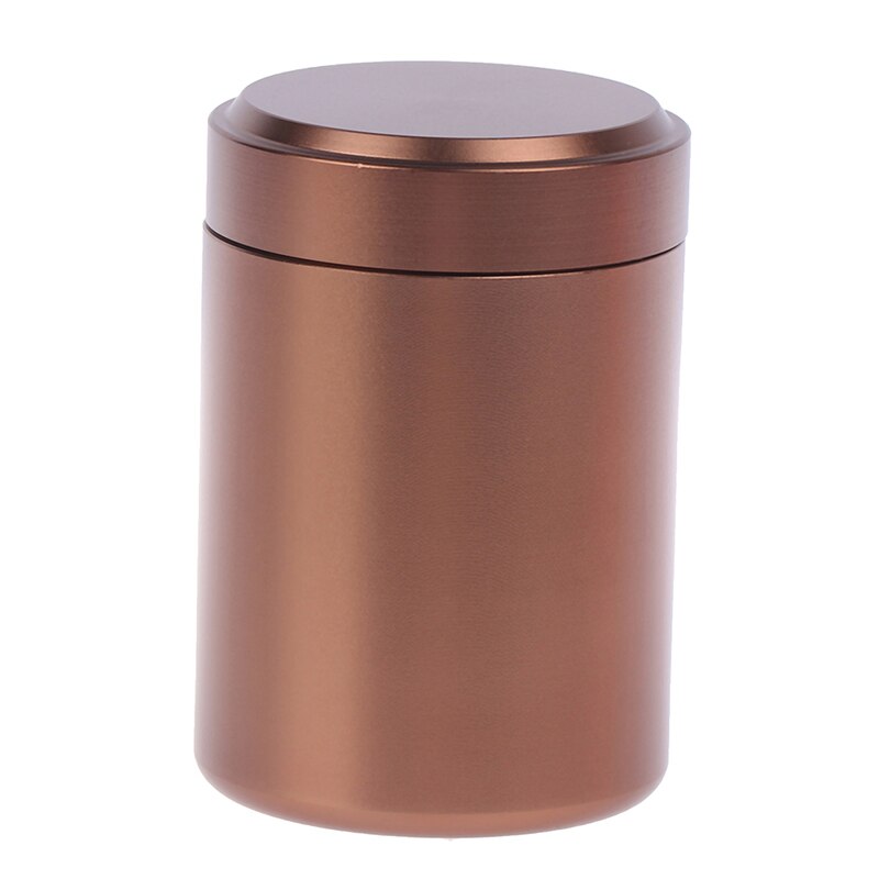 1 pc aluminiumsforseglede bokser av metall bærbar reise te lufttett luktbeskyttet beholder stashkrukke 65*45mm: Kaffe