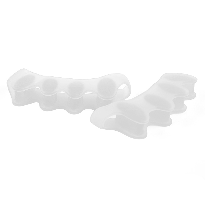 1 paire pouce blanc Valgus correcteur d'orteil correcteur Silicone Gel orteil séparateur correctif civière alignement: white