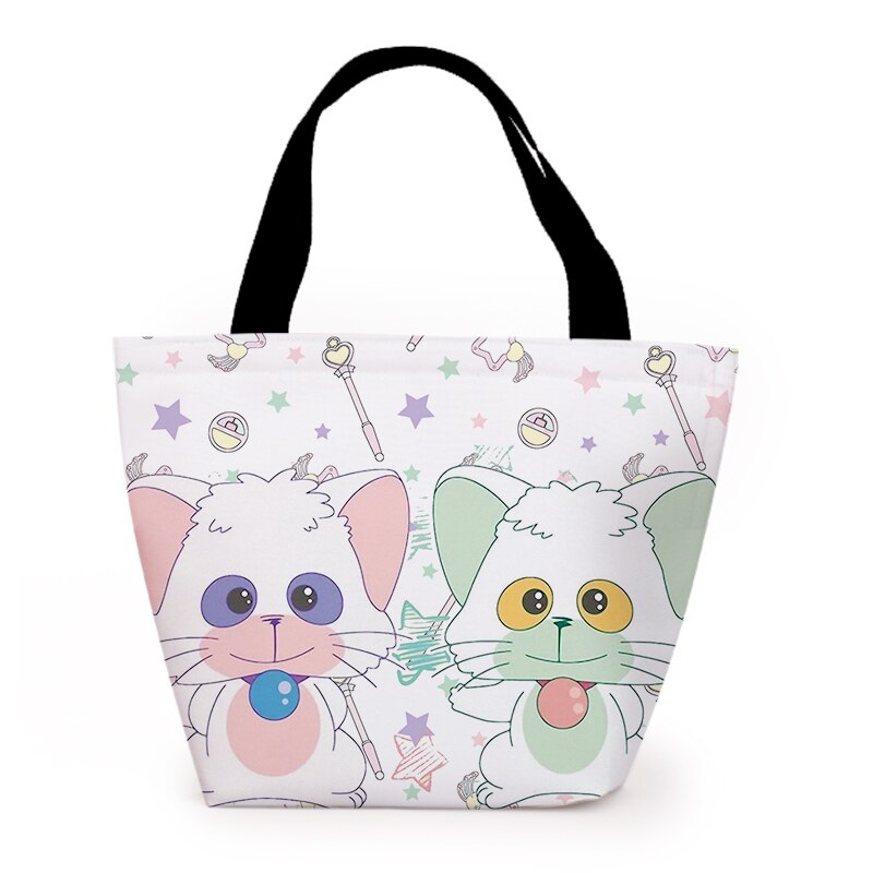 Bolsas de almuerzo portátiles Mami cremosas japonesas para mujeres, bolsa de almuerzo de aislamiento fresco, bolsas de Picnic, caja de almuerzo, bolsa portátil con aislamiento fresco: 116