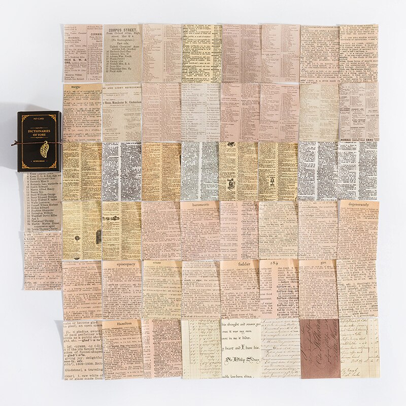 100 hojas de obra maestra de escritor, pequeño libro de recortes, material de decoración diy vintage, marcador de Arte de papel artesanal, papel de origami: 8