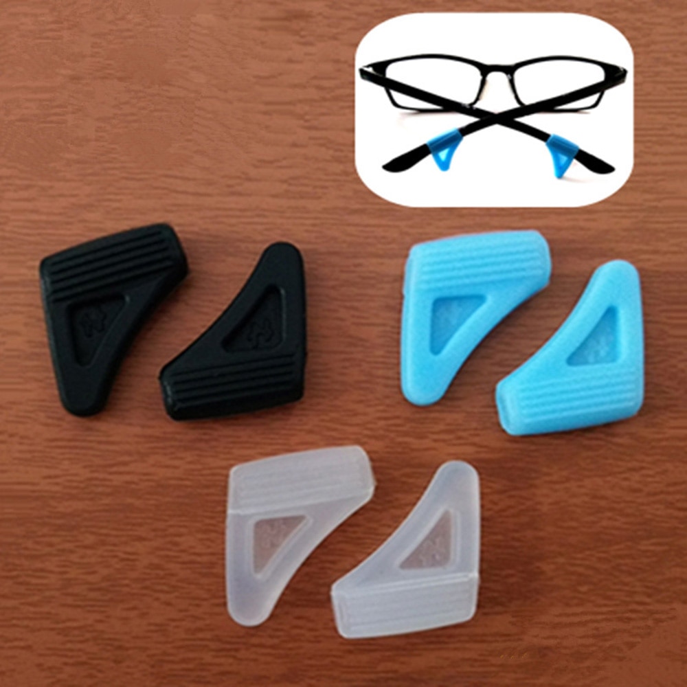 2Pcs Glasses Anti-slip Ear Hook Eye Frame Legs Silicone Fixed Ear Hooks Clip Ears Behind the Anti Hook Accessories