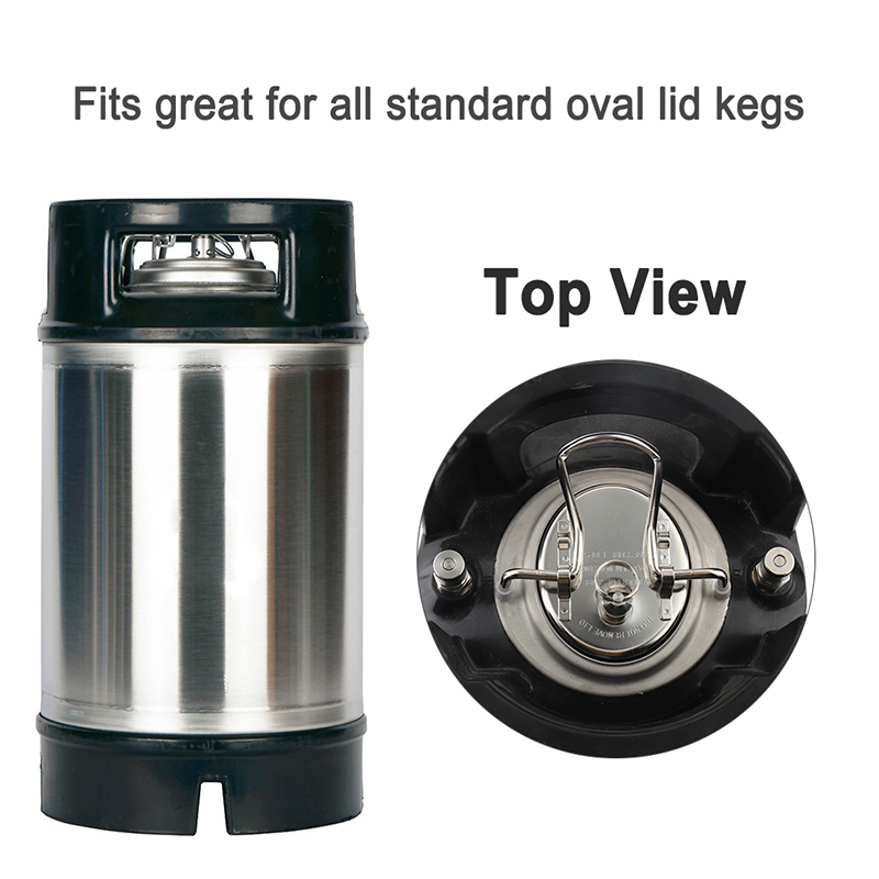 Cornelius Keg Lid,Replacement Soda Keg Lid,with SS 304 Pressure Relief Valve,Seal keg lid for Homebrew Beer