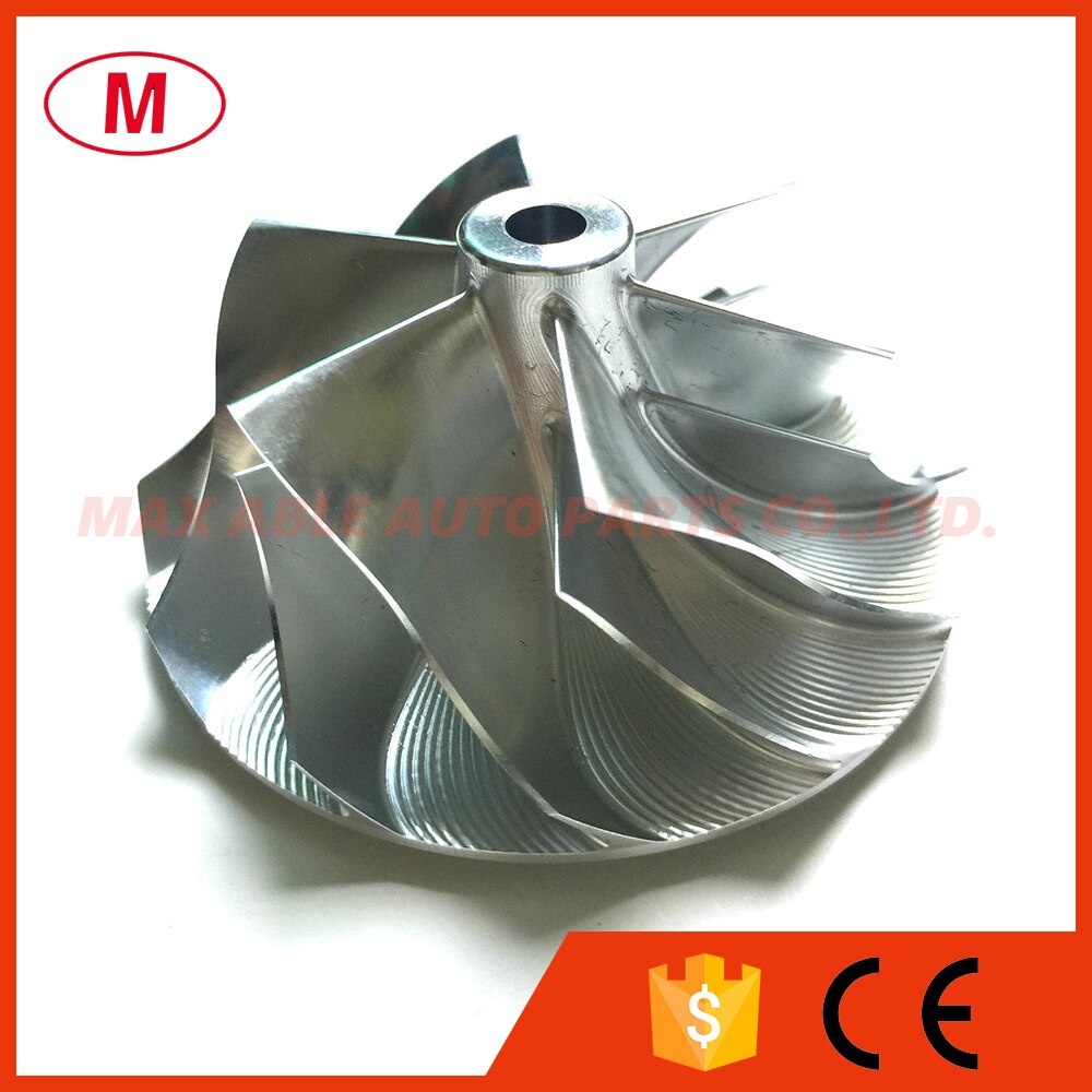 TD04HL 43.75/57.25mm 6+6 blades Forward Turbo Billet Compressor wheel/Aluminum 2618/turbocharger Milling wheel
