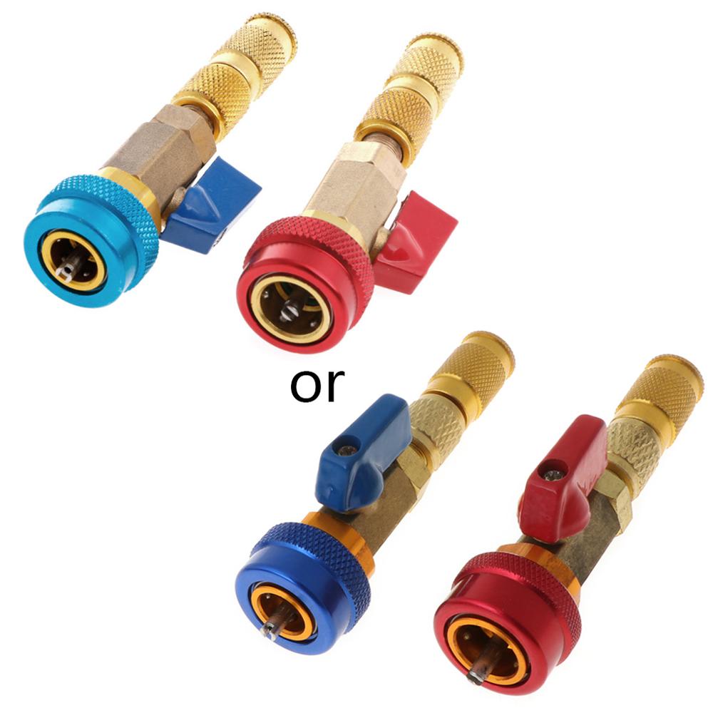 Adunsiaoto Auto Klima Schnellkupplung 2-tlg - R134A Adapter Für Hoch/Niederdruck