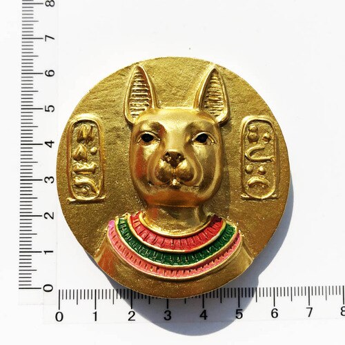 Egyptische Mythen En Legenden Anubis Koelkast Magneten Toeristische Souvenirs Egypte Decoratieve Koelkast Stickers 3d Hars Ambachten: Buster the cat god