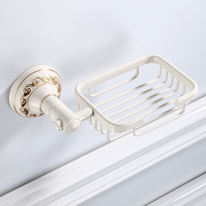 Distributeur de savon mural de porte-savon, accessoires de salle de bains, support de savon noir: FZH-1003WG