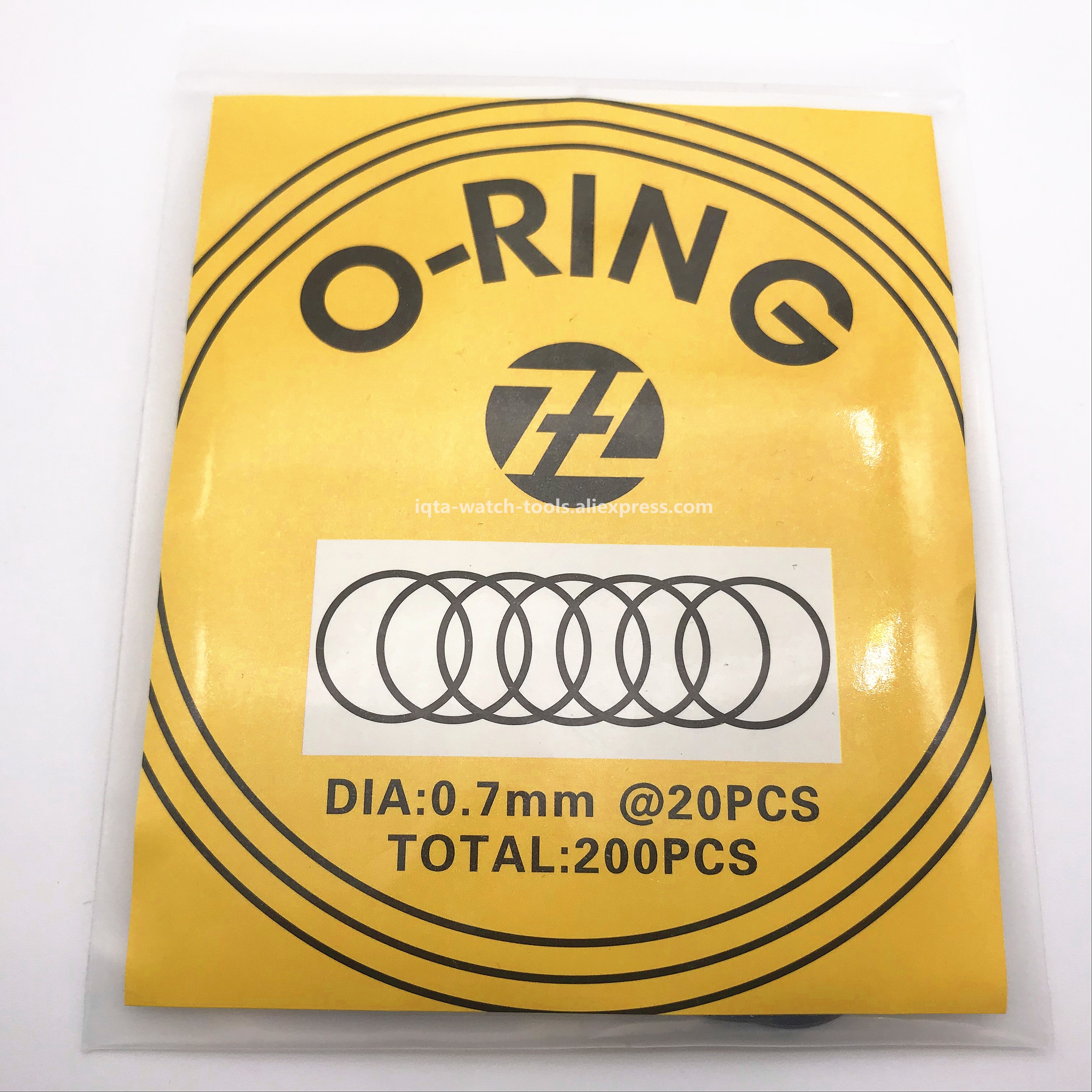 200pcs 0.7mm 16mm-34mm Watch O-Ring Waterproof Rubber Seal Watch Back Cover Seal Gaskets Replacement Tool