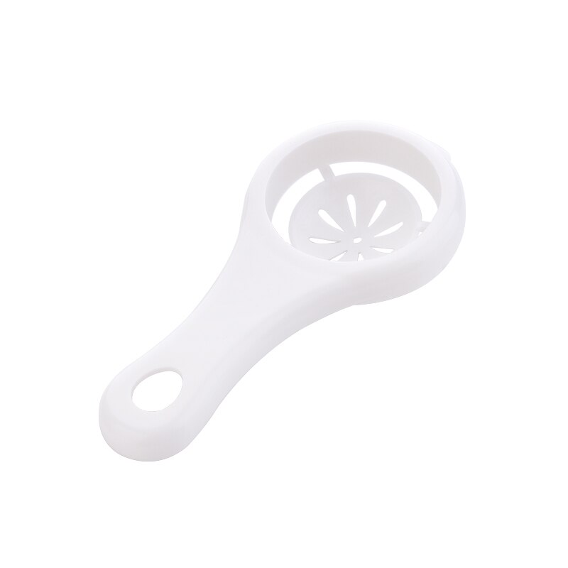 5 Colours Egg Separator Eggs Yolk Filter Gadgets Eco Friendly Plastic White Yolk Sifting Home Tool Kitchen Accessories: white 01