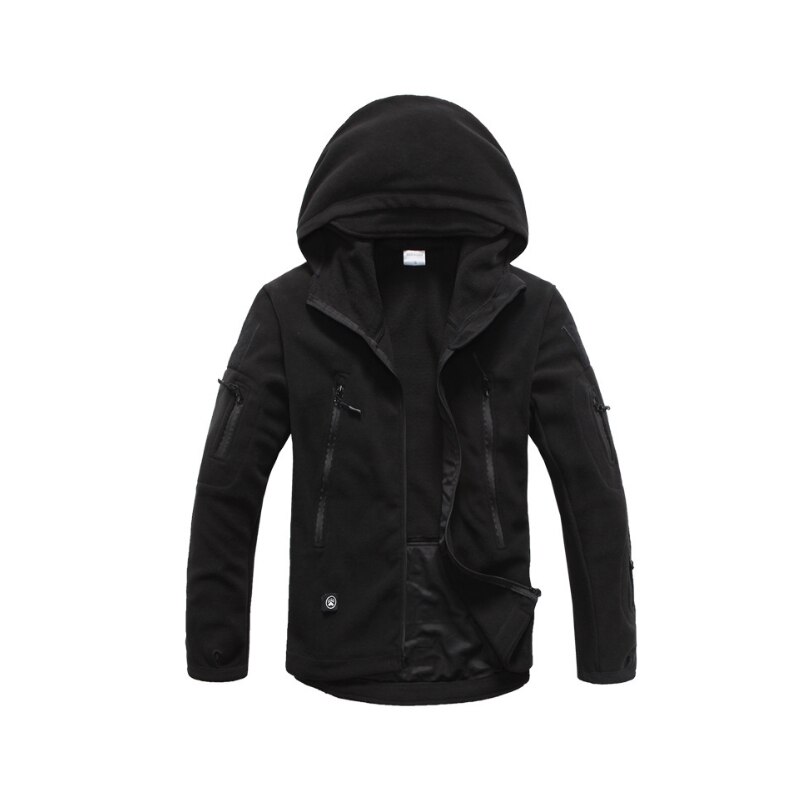 Soft shell utomhus varm underkläder fleecejacka manlig kalldräkt hoodie