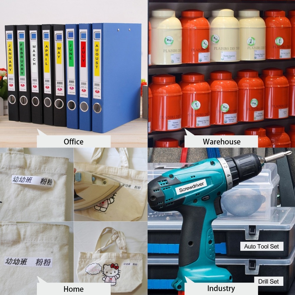 1 st. hse krimpkous tape cartridge hse -211 zwart op wit 5.8 mm x 1.5m hse tape voor brother p touch kabelmarker