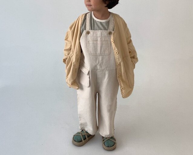 Herfst Baby Jongens Denim Pocket Losse Overalls Schattige Kinderen Casual Alle-Match Jarretel Broek Kinderen Meisje Bib broek