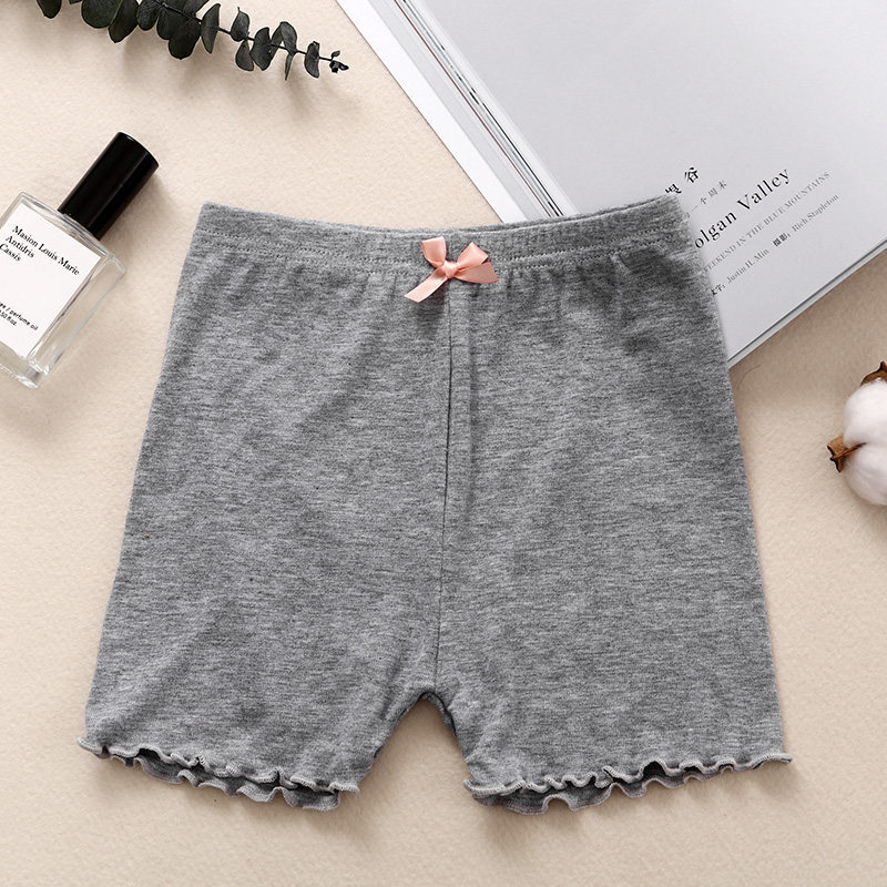 Pantalons courts pour enfants | Nouveaux vêtements pour filles, pantalons de sécurité légers, doux, Modal: Gris / 110cm