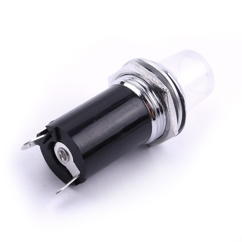 6Pcs Ac 220V Panel Mount Signaal Power Led Indicator Licht 10W IP67 DH16-HS Blauw Geel Groen Wit pilot Lamp: WHITE