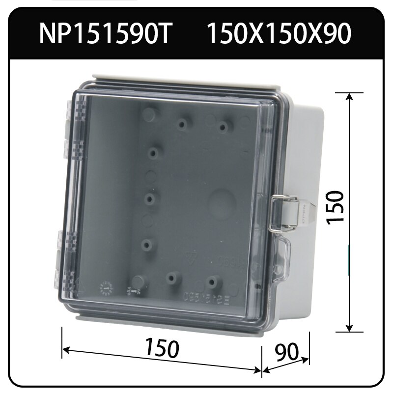 Products Flame Retardant Waterproof Junction Box,IP65 Waterproof Electrical Box,Transparent Waterproof Distribution Box: NP151590T