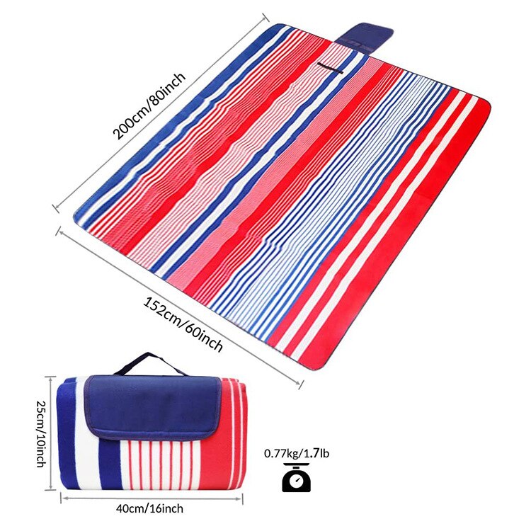 Portable Folding Kids Mat Baby Gyms Playmat Waterproof Floor Carpet Mat Rectangle Children Climbing Outdoor Picnic Beach Camping